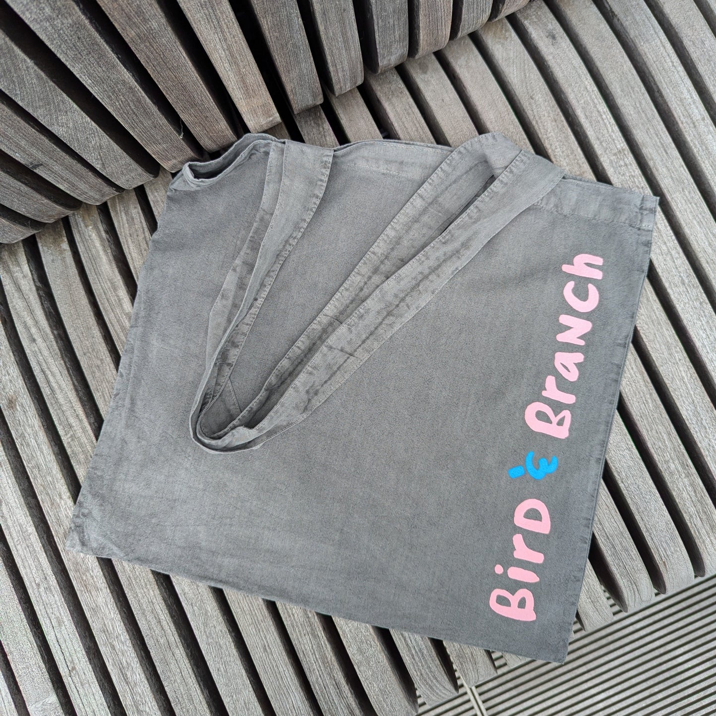 Logo Pigment-Dyed Tote Bag