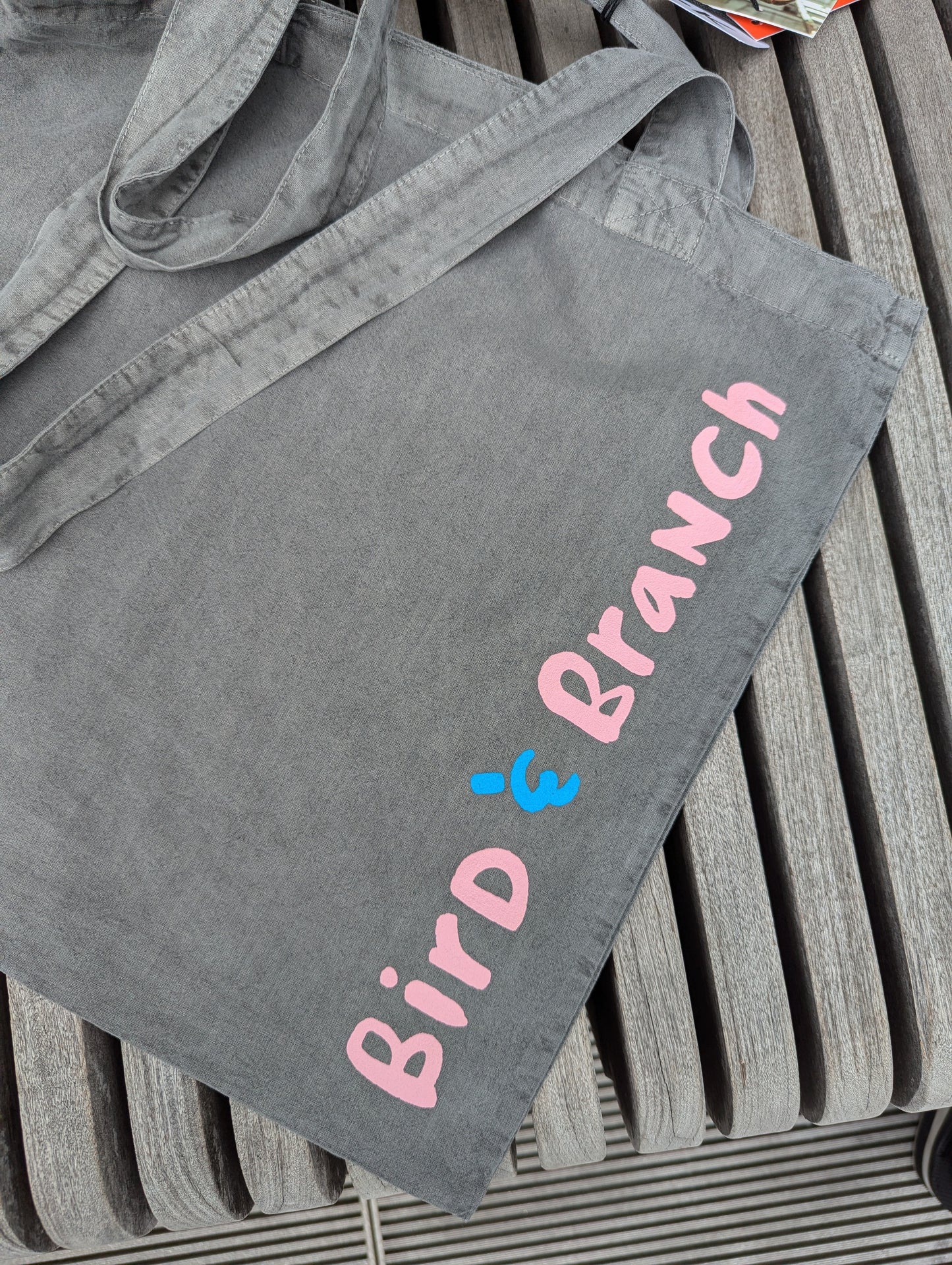 Logo Pigment-Dyed Tote Bag