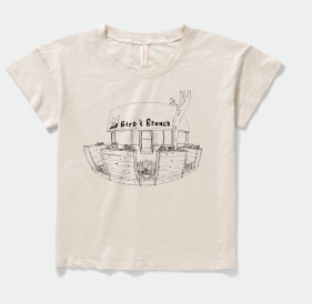 Bird & Branch Shop Line Drawing Crop Top