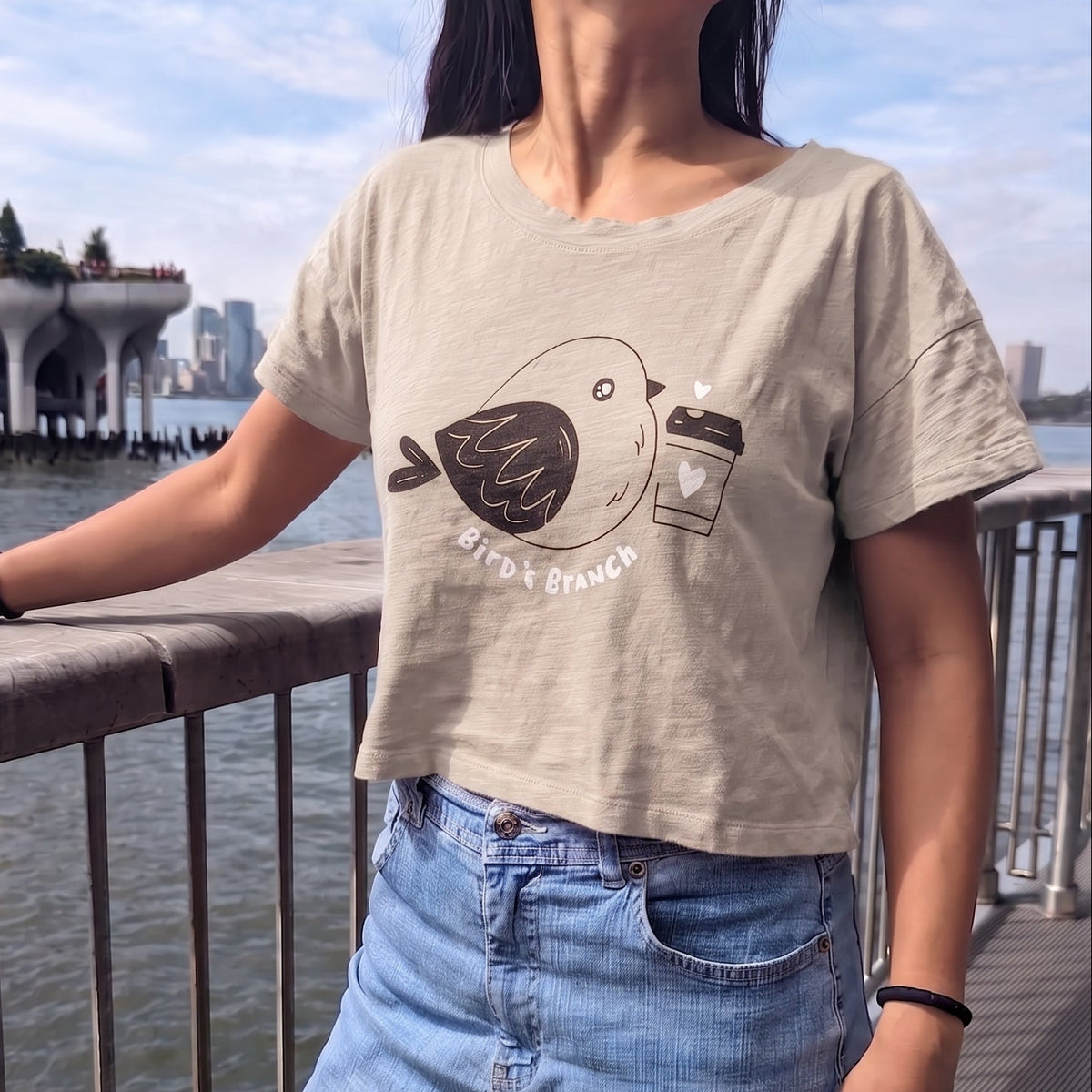 Baby Bird Crop Top - Eucalyptus