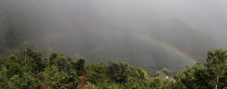 Rainbow over La Hamaca Coffee Region